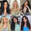 22Inch Women Long Wavy Clip In Hair Extensions Synthetic Hairpiece Wedding Party Hair Extensions view 4