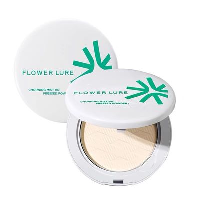 1PC Flower Lure Morning Mist HD Pressed Foundation Powder, Oil Control Pressed Setting Powder Foundation Powder (Y01, 7g)