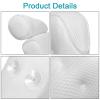 Bath Pillow with Suction Cup Neck and Back Support Mesh Bathtub Spa Head Rest Bathroom Supply view 4