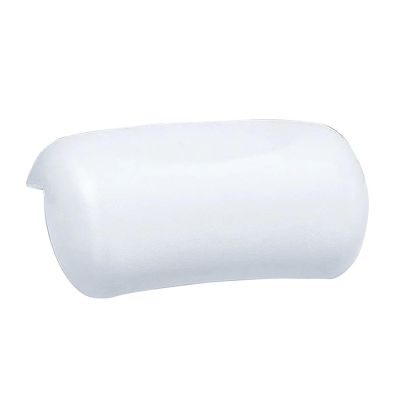 Bath Pillow Bathtub Headrest Soft Waterproof Bath Pillows Suction Cups Bath Neck Cushion Bathroom Accessories(White)