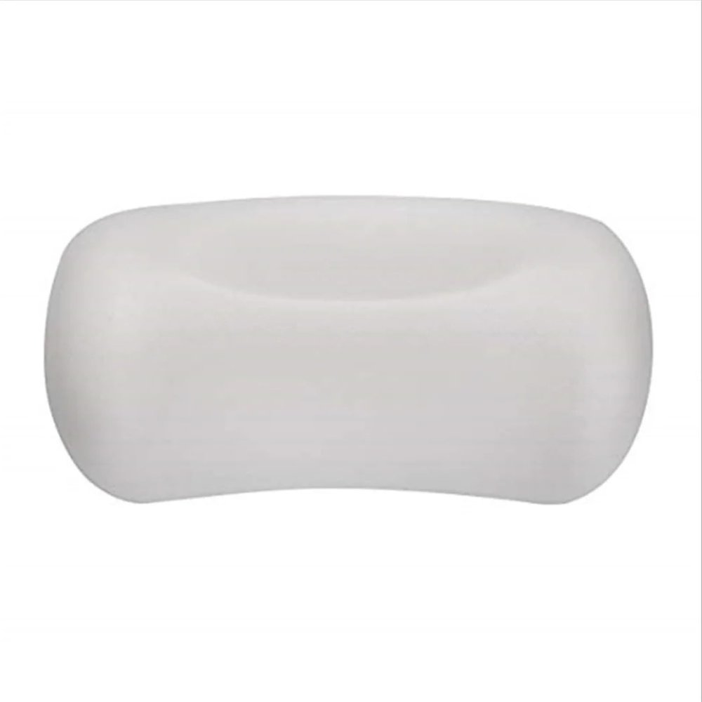 Bath Pillow Bathtub Headrest Soft Waterproof Bath Pillows With Suction Cups Easy Clean Bathroom Accessories(White)