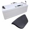 Bath Pillow PU Bathtub Headrest Waterproof Bath Cushion BLACK Bathtub Pillow For Neck Head Support view 2