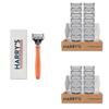 Harry's Razors for Men, 1 Handle and 25 Razor Blade Refills (German-Engineered Blades with Lubricating Strip and Precision Trimmer) view 1
