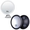 10X Magnifying Makeup Mirror- Suction Cup Cosmetic Mirror for Vanity, Bathroom, and Travel & 30X Magnifying Makeup Mirror - Stick On, Ultra Portable Travel Cosmetic Mirror for Precise Makeup Bundle view 1