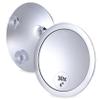30X Magnifying Makeup Mirror - Stick On, Ultra Portable Travel Cosmetic Mirror (Chrome) & 30X & 20X Magnifying Mirror Set for Makeup - Ultra Precise, Strong Suction, Stick On Bathroom Mirror Bundle view 2