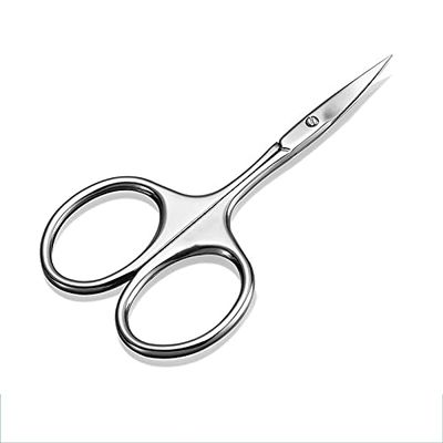 Eyebrow Scissors Curved Blade Professional Stainless Steel Manicure Precision Trimmer Eyebrow Remover Tool. Scissors