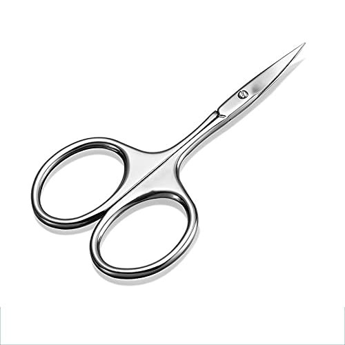 Eyebrow Scissors Curved Blade Professional Stainless Steel Manicure Precision Trimmer Eyebrow Remover Tool. Scissors