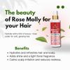 Rose Molly Rose Water Spray, 6.8 fl oz, Moisturize & Shine, Lightweight, Anti-Frizz & Anti-Itch, For Loose Hair Types, Locks, Twists view 3