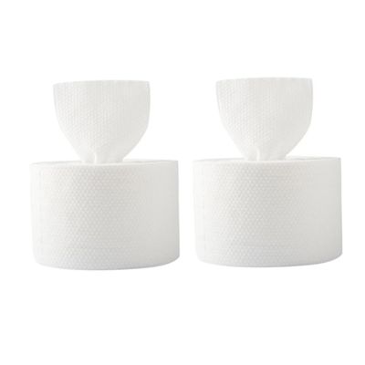 MOTHNUR 2rolls Cotton Cleansing Wipes Dual-use Face Towels for Travel Soft and Absorbent Makeup Remover Safe for No Chemicals Additives