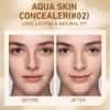 2 pcs Under Eye Full Coverage Concealer Skin Concealer Set- for Dark Circles, Fine Lines, Redness & Discoloration - Waterproof - Natural Finish  0.7 fl oz (Natural, one pc) view 2