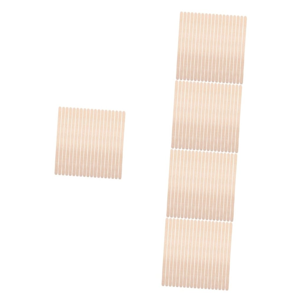 PAMINGONO 5sets Wooden Hair Removal Sticks Perfect for Eyebrows Legs Arms Waxing Applicator Tool for Safe Waxing 100pcs*5