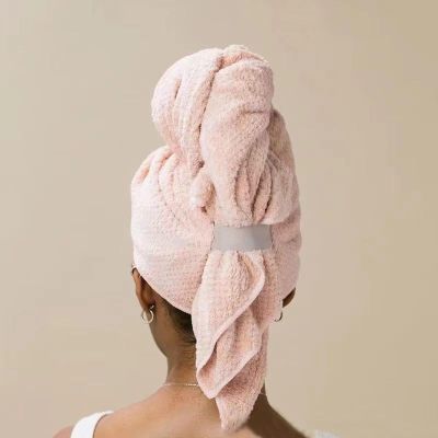Dry Hair Cap Bag for Women - Super Absorbent Polyester Towel, Enlarged and Elongated Design for Long Hair, Quick Drying and Stylish