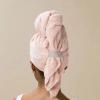 Dry Hair Cap Bag for Women - Super Absorbent Polyester Towel, Enlarged and Elongated Design for Long Hair, Quick Drying and Stylish view 1