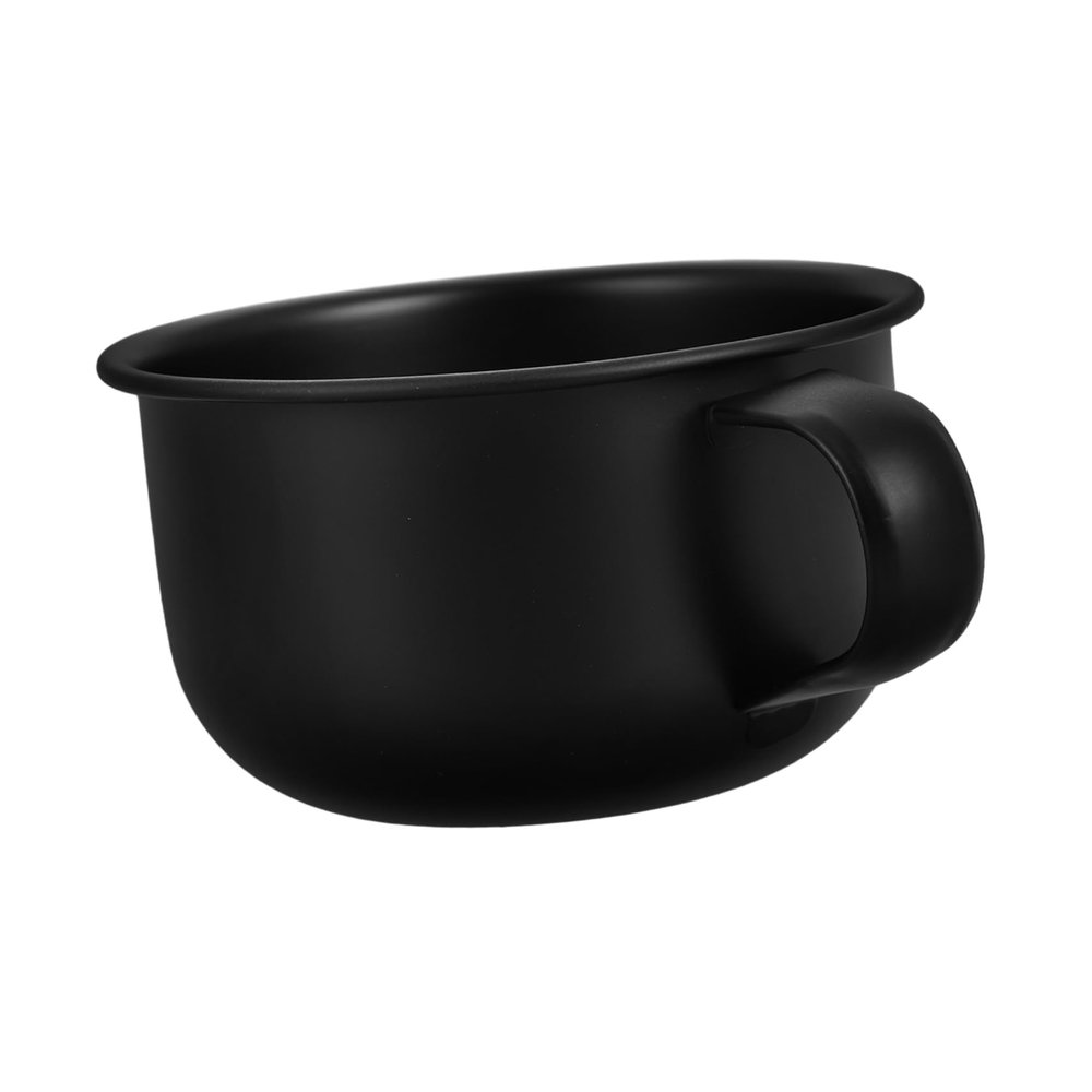 FOYTOKI Elegant Alloy Shaving Soap Mug Lightweight Shaving Bowl for Man's Grooming