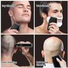 Electric Razor for Men, Electric Foil Shavers with 3 Blade Heads, LED Display&USB-C Fast Charge 90-Minute runtime & IPX7 Waterproof, Wet/Dry Trimmer for Face Sensitive Skin & Thick Beards view 3