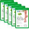 5 Pack Foot Peel Mask Exfoliating Foot Mask Feet Peeling Socks Foot SPA Treatment for Baby Soft Feet Hard Dead Skin Remover Callus Repair Rough Cracked Heels (Tea Tree) view 1