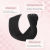 Hyssiet Invisible Clip in Real Human Hair Extensions,18 Inch 1B Natural Black Remy Thick Straight Clip Hair,7 Pieces With 16 Clips 85 Gram No Slip No Shedding Comfortable All Day Wear view 3