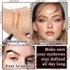 5PCS Microblading Eyebrow Pencils,Magical Precise Dark Brown Eyebrow Pencils for Women,Waterproof Eyebrow Pen,Smudge Proof 4 Fork Tip Eye Brow Pencils with Eyebrow Brush and 24 Pcs Eyebrow Stencils view 4