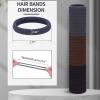 150 Pcs Seamless Elastic Hair Ties No Damage for Thick & Thin Hair, Ponytail Holders, Elastics, Soft Pony Tails Bands for Women, Dark Brown & Light Brown & Gray view 2