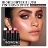 6PCS Cream Blush Sticks,Multi-Use Sticks for Blush,Highlighter & Bronzer Contour,Natural Matte & Glitter Finishing Contour Stick,Waterproofing Face Makeup Stick Set with Makeup Sponge view 2