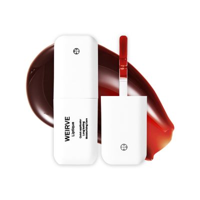 Oiad Liptique Korean Lip Plumping Stain Peel Off - 24 Hour Long Lasting Lip Tattoo, Waterproof & Transfer Proof, Nourishing & Hydrating Lip Tint for Women (005 WEIRVE)
