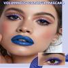 2Pcs Waterproof Blue Purple Mascara Volume and Length, Long Lasting Colored Liquid Tubing Mascara Lash Extensions for Eyelashes,Smudge-Proof Curling Voluminzing Mascara Cosplay Party Women Eye Makeup view 3