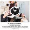 Beaupretty Adjustable Ceramic Shampoo Basin for Salon Washing Hair Bed with Tilt Mechanism and Rubber Seal 4.33X8.07X4.33 Inches view 3