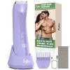 INVJOY Bikini Trimmer for Women: Painless Electric Full-Body Shaver for Pubic & Legs Hair Removal with Hypoallergenic Ceramic Blade & Light  Waterproof view 1