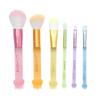 Impressions Vanity Care Bears 6 PCs Multi Colors Frosted Makeup Brush Set with Translucent Handles, Super Soft Bristles Makeup Brushes for Foundation, Face Powder, Eye Shadow and Liner Application view 2