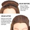 3PCS Womens Fluffy Hair Pad Invisible Hair Bump Clip False Hair Clips Increased Hair Pad Bump It Up Volume Hair Base Fluffy Princess Styling Insert Tool(3 Colors) view 4