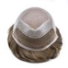 Toupee For Men Hair Pieces French Lace Front Mens Toupee Human Hair Replacement System Fine Mono Men Hair System Hair Pieces Prosthesis For Men 8X10 Medium light density 7ASH# view 3