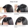 4PCS Rhinestone Flower Bump It Up Volume Hair Base Inserts with Comb Hair Cushion Invisible Fluffy Hair Pad Clip Volume Hair Base Hair Bump Clip Hair Volumizing Accessories (Random Color) view 2