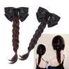 WEISUYUUS Girls Ponytail Wigs Hair Extensions Casual Hairpiece for Holiday Photography Elegant Claw Clip Hair Extensions view 2