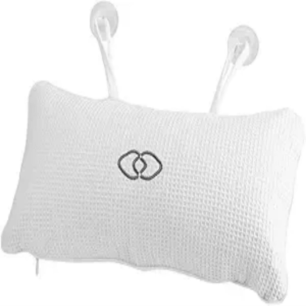 Inflatable Bathtub Pillow, Anti Slip Bathtub Hydrotherapy Pillow, Bath pad with Suction Cup Head and Neck Support, Shower Accessories