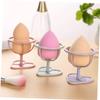 ASAKKURA 6pcs Powder Puff Stand Holder Makeup Sponge Storage Shelf Bracket for Drying Rack Beauty Tool Holder Random Color view 3