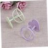 ASAKKURA 6pcs Powder Puff Stand Holder Makeup Sponge Storage Shelf Bracket for Drying Rack Beauty Tool Holder Random Color view 4