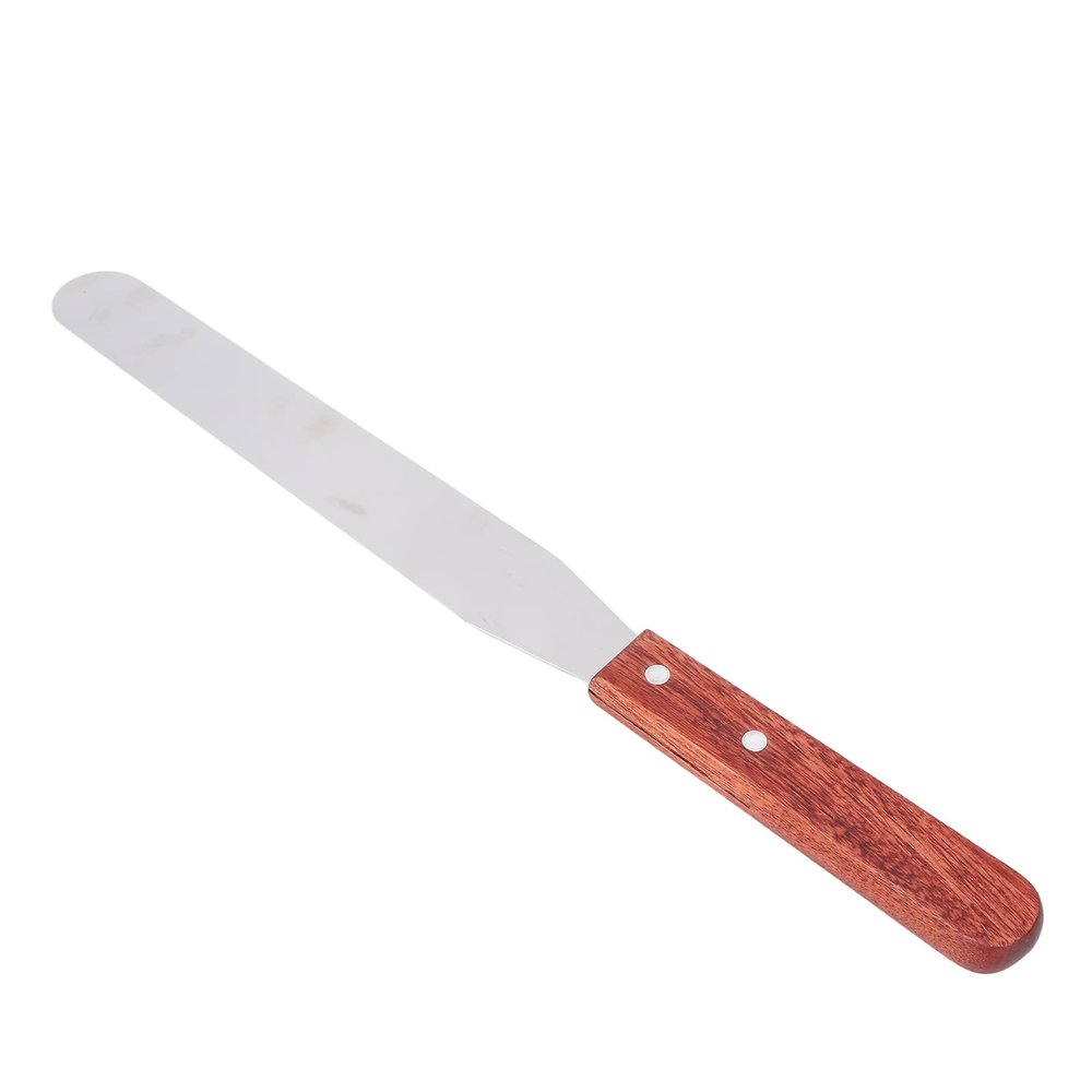 BTSEURY Metal Wax Spatulas, Stainless Steel Wax Applicator, Straight Stainless Steel Body Waxing Stick with Wooden Handle for Hair Removal