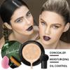 2PCS Mushroom Head Air Cushion CC Cream, Moisturizing Lasting Oil Control BB Cream for All Skin Types, Full Coverage Concealer Liquid Foundation Face Makeup Set with Foundation Brush & Makeup Sponge A view 2