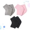 Healeved 3pairs Unisex Breathable Ankle Socks Moisturizing Gel and Cracking Protection Grey view 3
