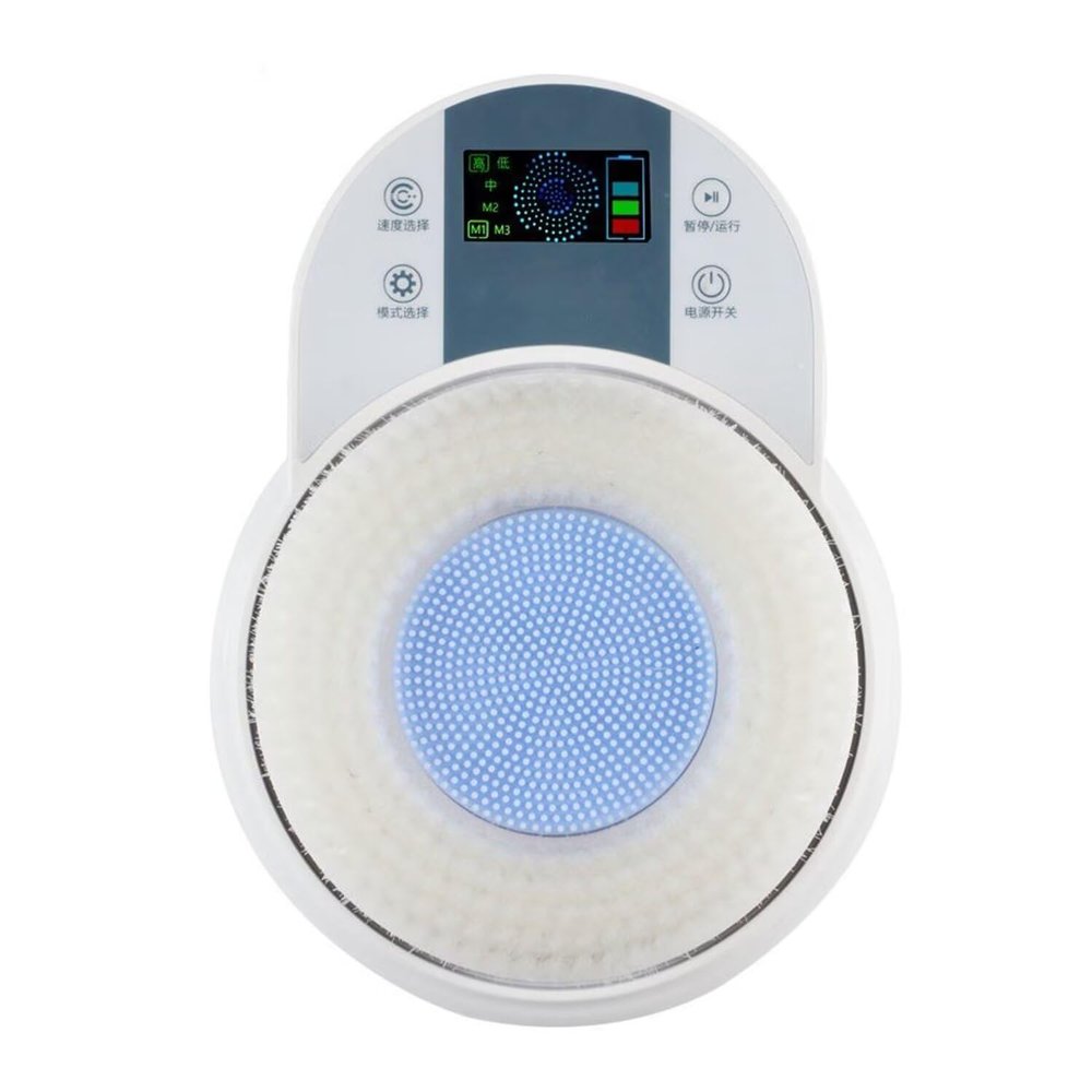 Smart Wall Mounted Exfoliating Brush - 360 Automatic Rota-Tion Back Scrubber Electric Back Bath Brush 3 Speed and Shower 2 Mode Adjustmen for Shower, Deep Cleansing, with 1 Pcs Brush