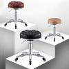 BSNANCA Adjustable Height Rolling Stool with Wheels and Swivel Ultra Soft Padded Seat for Home Beauty and Hair Salons (Brown) (Black One Size) view 4