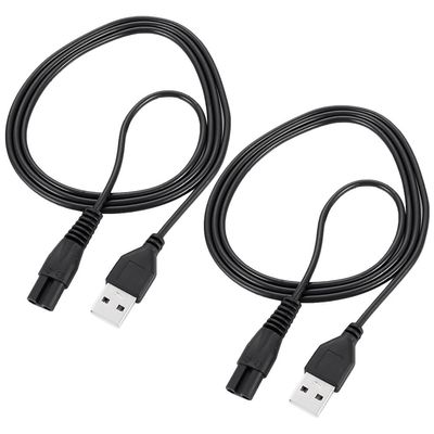 BELLIFFY 2pcs Usb Charging Cable for Electric Razor Durable Shaver Power Cord Connector Wear-resistant Material Charging Accessory