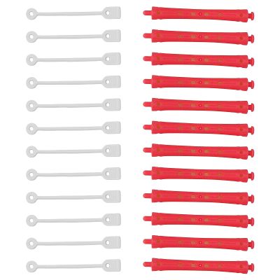 Hair Perm Rods, Perm Rods For Long Hair, Cold Wave Curlers with Convenient Straps 12pcs Plastic Hair Curling Rods For Professional Salon and Home Use