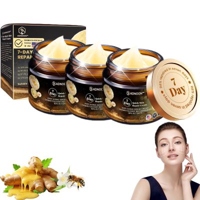 AEEHFENG ADNOON 7-Day Multi-Effect All-in-One Skin Care Cream, ADNOON Skin Care Cream, Professional Bee Venom Skin Care Cream, Fine Line Skin Care Cream for All Skin Types (3 Bottle)