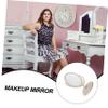 BIUDECO 360 Rotating Tabletop Makeup Mirror Double-Sided Magnifying for Shaving Dressing view 4
