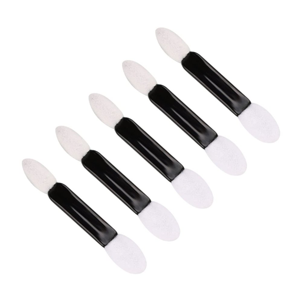 Baluue 50pcs Double-ended Sponge Eyeshadow Applicators Soft Tipped Makeup Brushes for Women for Travel Parties Daily Use