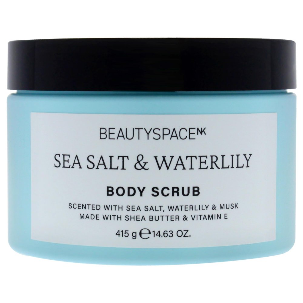 Beauty SpaceNK Sea Salt & Waterlily Exfoliating Body Scrub  Hydrating, Nourishing, Gentle Exfoliation  Suitable for All Skin Types, Soft & Radiant Skin, Cruelty-Free Rejuvenating Formula  14.63 oz