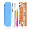 Women's Dermaplane Face & Eyebrow Razor Kit with GlamTweeler Slant Tweezers, Spoolie Brush, and Luxury Leather Storage & Travel Case + 10 Refill Blades (Silver) view 1