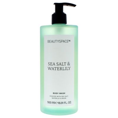 Beauty SpaceNK Sea Salt & Waterlily Body Wash Hydrating & Moisturizing Formula Gentle Cleansing, Nourishing Ideal for All Skin Types, Soft Skin Daily Use Vegan & Cruelty-Free 16.91oz