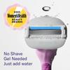 Flamingo Moisture Plus Women's Razor Set - No Shave Gel Needed - Razor Handle, 4 Blade Refills, Shower Holder - Fig view 3